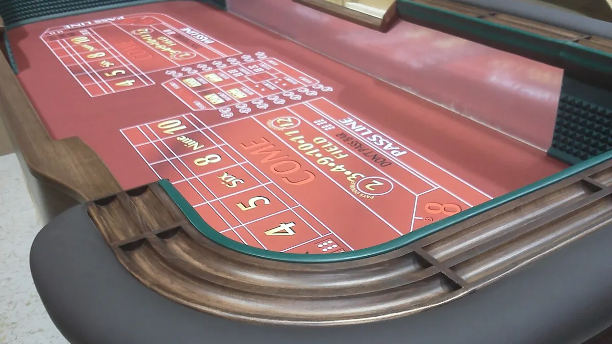 Craps table and dice - provably fair casino nigeria